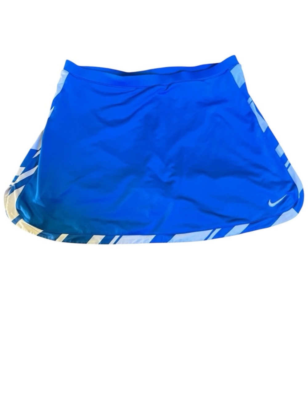 Nike active skort skirt with shorts DriFit blue girls L white piping sporty